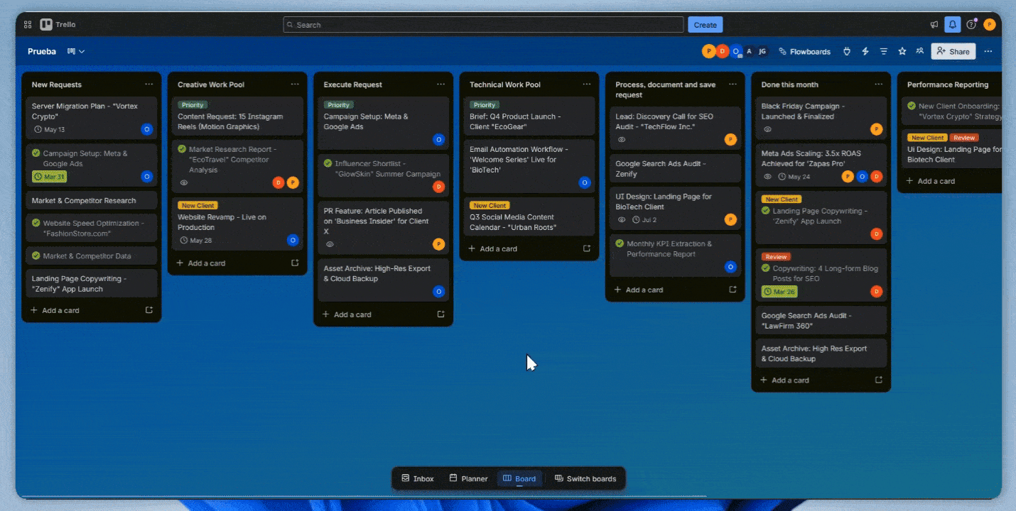 A visual workflow layer for your Trello board
